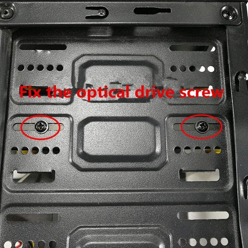 MEETOOT 3.5 inch Hard Disk Shock Absorber Bracket with Mounting Screws for PC Case 3.5 HDD to 5.25 DVD ROM Bay Mounting Adapter - Image 4